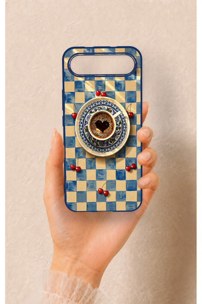 Vip Case Tecno Spark Slim Uyumlu Kalpli Kahve Desenli Silikon Kılıf