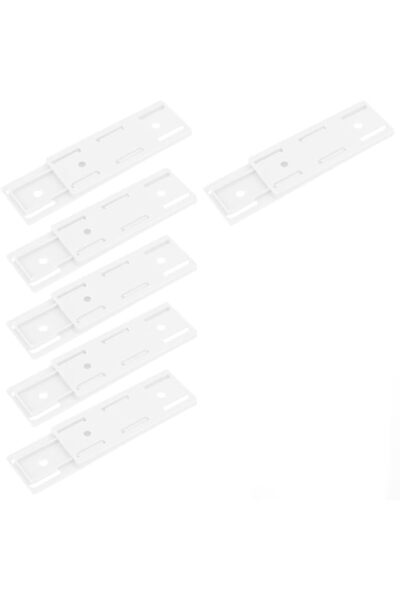 TERRIFI 6 Pack Self Adhesive Power Strip Holder – Desktop Mobile Punch-Free S...