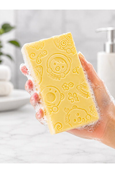 QesQin Çocuk ve Yetişkin Banyo Lifi Süngeri – Peeling Etkili, Köpüren Yumuşak Vücut Kesesi