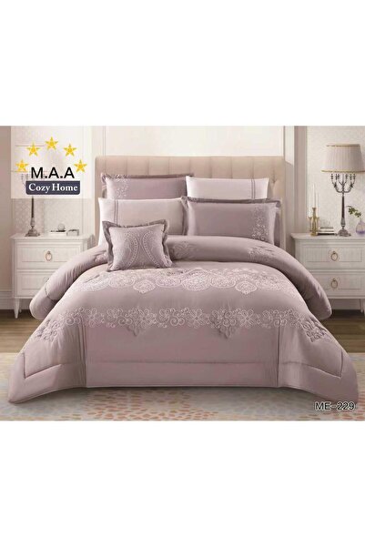 BIET ALMAFROSHAT Luxury 7 Piece Set Quilt Duvet Cover Set Embroidery Fabric M...