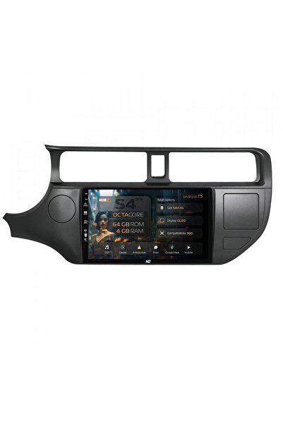 HUB64 Σύστημα πλοήγησης Android για Kia Rio (2011-2014), 9 ιντσών, 4GB RAM, C...