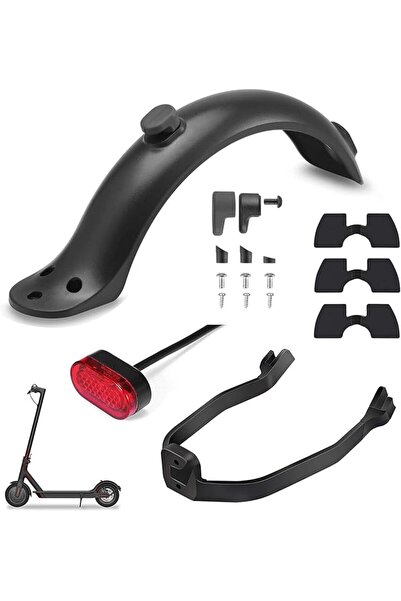 Tazweeq Rear Mudguard Fender Bracket, Electric Scooter Rear Fender with Taill...