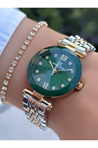 Daniel Klein New Season Green Dial Women's Wristwatch – |   Bracelet with Gif...