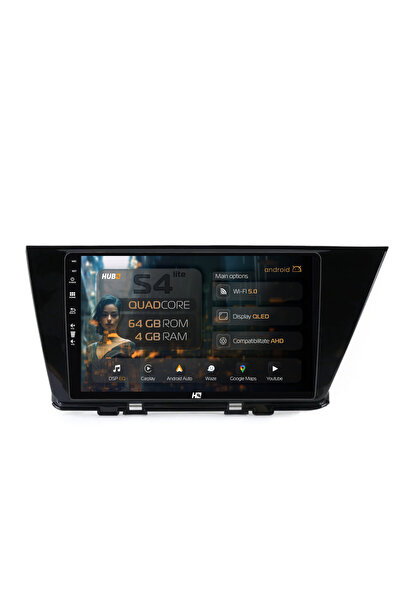 HUB64 Σύστημα πλοήγησης Android για Kia Niro (2016+), 9 ιντσών, 4GB RAM, CarP...