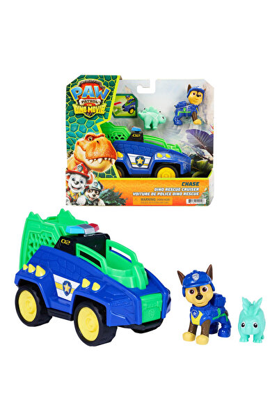 PAW PATROL The Dino Movie Chase Figürü ve Dino Kurtarma Aracı
