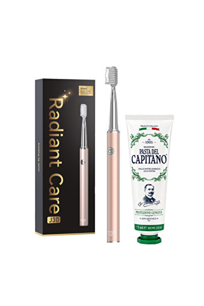 JTF Periuță de dinți electrică Sonic J30 GOLD + Pastă de dinți cu plante 75ml...