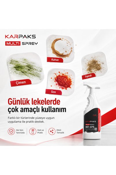 multı sprey Karpaks Professional 750 ml Çok Amaçlı Yüzey Temizleyici – Ev, Ofis, Fabrika ve Araç İç Yüzey