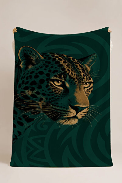 Luvis Store Shadow Leopard Çok Amaçlı Polar Battaniye & Örtü