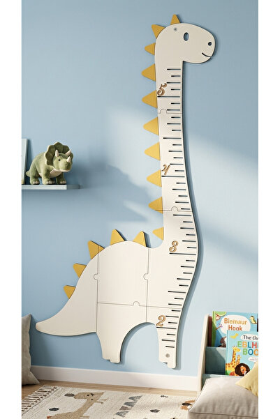 HAKFA TASARIM Wooden Dinosaur Height Meter