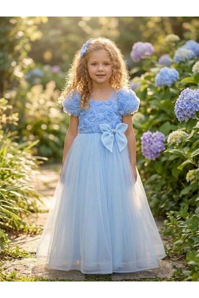 Surpie Shoes Children's Tulle Evening Dress, 3-11 Years Old Dress