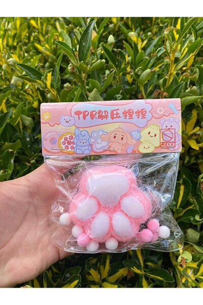EMOLEX Taba Squishy Sevimli Yumuşak Kedi Patisi Sukuşi Oyuncak 1 adet