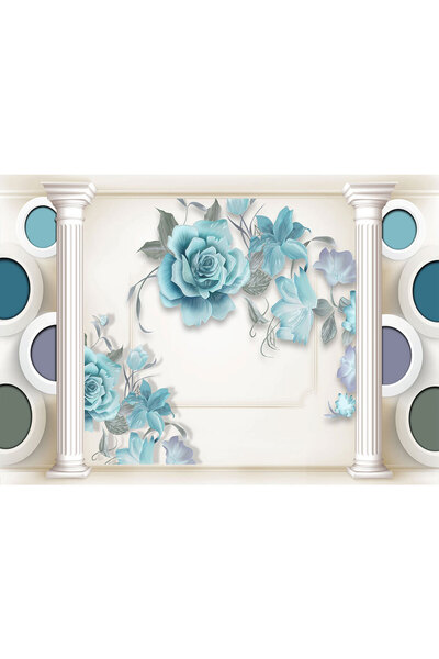 VIODESIGN Fototapet 3D, autoadeziv, Dormitor , multicolor, 120x200 cm 3D387