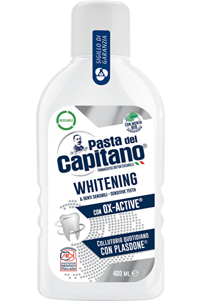 Pasta Del Capitano Apă de gură pentru albire 400 ml - Del Capitano