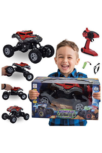 Skleplolki Mașină RC de teren 4x4 roșie, scară 1:16, acumulator 3,7 V 500 mAh