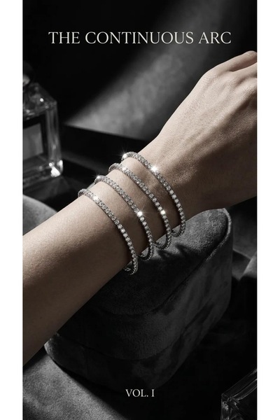 ZEY طقم أساور نسائية مرنة ومرقطعة باللون الأسود من مجموعة Waterway Thin Stone...