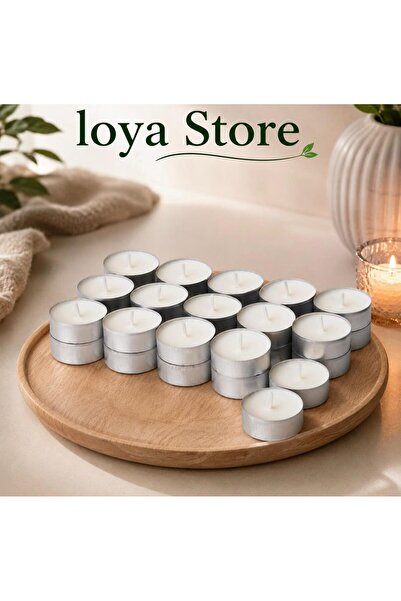 IKEA LOYA STORE JAMLIK TEALİGHT MUM VANİLYA KOKULU 3.5 SAAT YANMA SÜRESİ 30 ADET