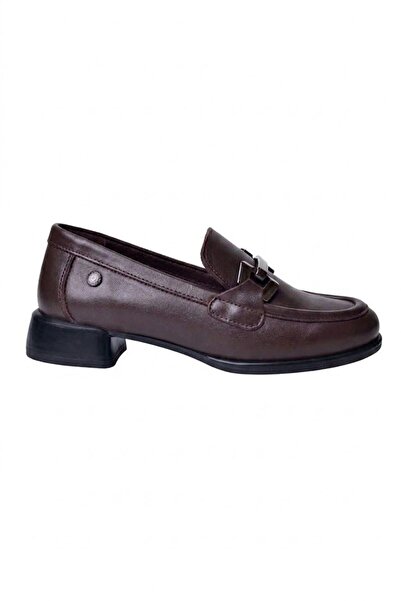 Mammamia Women's Genuine Leather Winter Waterproof Non-Slip Eva Sole Thick Heeled Classic Shoes