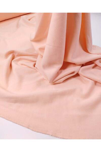 Kumaş Parça Salmon Color Lightly Shaded Two-Thread Combed Cotton Fabric for T...