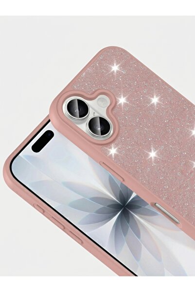 iPhone 17 Uyumlu Darbeye Karşı Dayanıklı Taş Detaylı Melt Silikon Kılıf