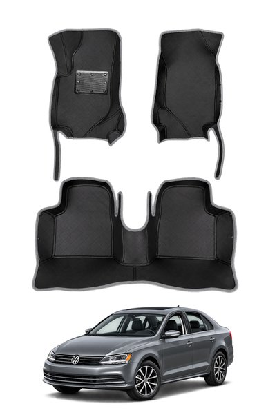 stiloto Volkswagen Jetta Sedan (2011-2018) Uyumlu 7D Oto Paspas - Diamond Bas...