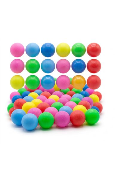 Magicway Set of 10 Colorful Ping Pong Balls - Mixed Color Fun Table Tennis & ...