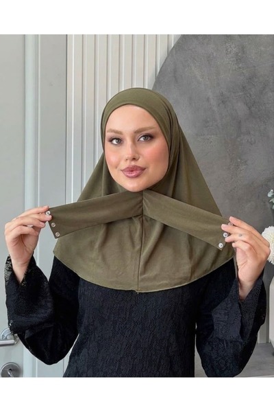 Çıtçıtlı bone hijab