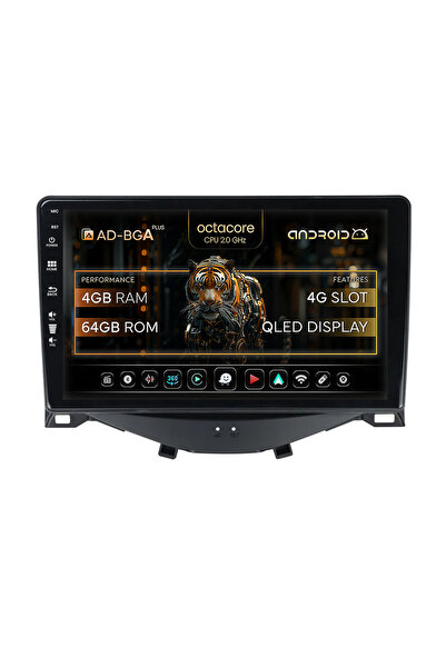 AutoDrop Android Πλοήγηση Android Citroen C1 / Peugeot 108 / Toyota AYGO (201...