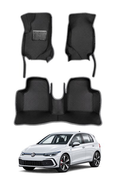 stiloto Volkswagen Golf 8 Hybrid Hatchback (2021-Sonrası) Uyumlu 7D Oto Paspa...