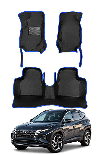 stiloto Hyundai Tucson SUV (2020-Sonrası) Uyumlu 7D Oto Paspas - Diamond Bask...