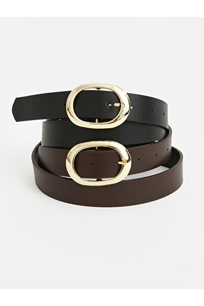 LC Waikiki I Leather-Look Women's Belt 2-Pack from Freezen Store