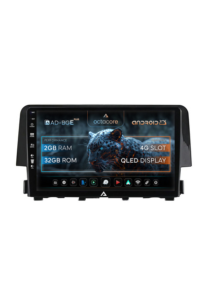 AutoDrop Navigație Android Honda Civic X / Sedan (2015-2021), 9 inch, 2GB RAM...