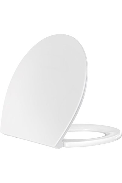 OtherMax Capac WC cu închidere lentă O-Shape din material UF Alb Universal