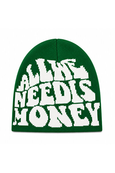 Stay Out ALL WE NEED IS MONEY YEŞİL BEYAZ BERE
