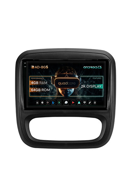 AutoDrop Σύστημα πλοήγησης Android για Opel Vivaro / Renault Trafic / Fiat Ta...