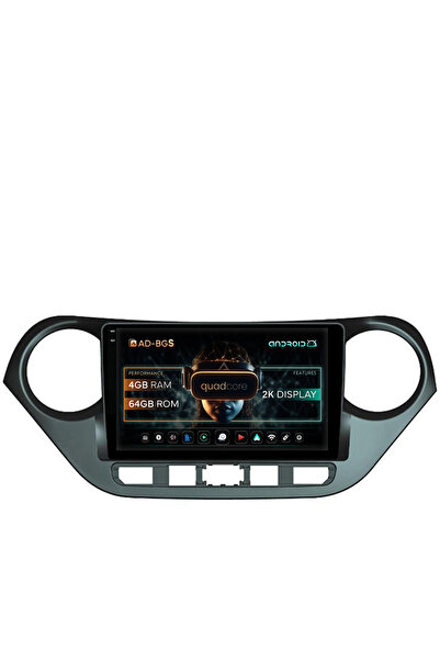 AutoDrop Σύστημα πλοήγησης Android Hyundai I10 (2013-2017), 9,5 ιντσών, 4GB R...