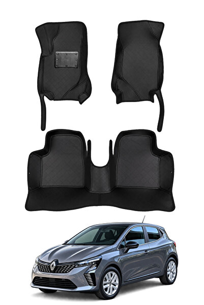 stiloto Renault Clio 5 Hatchback (2019-Sonrası) Uyumlu 7D Oto Paspas - Diamon...