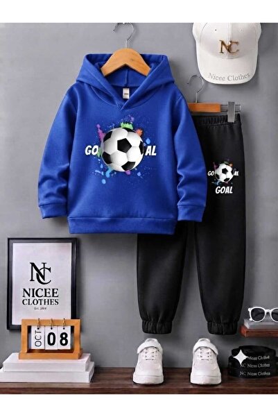 NC Nicee Clothes Παιδικό Σετ Φόρμας Unisex (Εκτύπωση Top Goal Winter)