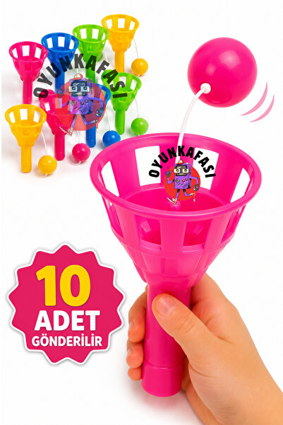OYUNKAFASI 10’lu İpli Top Yakalama Oyunu – Refleks ve El Göz Koordinasyon Oyu...