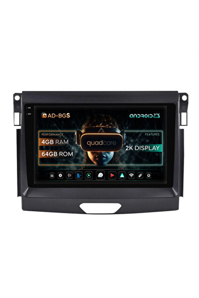 AutoDrop Σύστημα πλοήγησης Android Ford Ranger (2015-2020), 9,5 ιντσών, 4GB R...