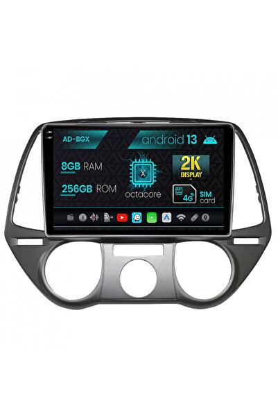 AutoDrop Σύστημα πλοήγησης Android για Hyundai I20 (2008-2012), 9,5 ιντσών, 8...