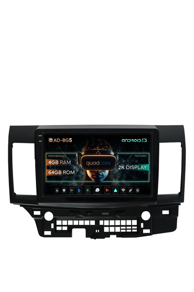 AutoDrop Android Navigation Mitsubishi Lancer (2007-2016), 10.36 inch, 4GB RA...