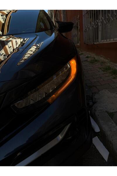 ARKT STİCKER Honda Civic (FC5) 2016-2021 Gündüz Led Sticker Set Turuncu