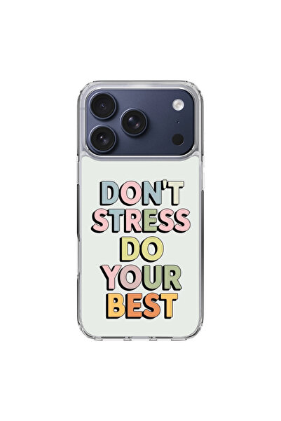 SNAPSTATIONRO Husa de protectie, MagSafe, iPhone 17 PRO - _DONT_STRESS