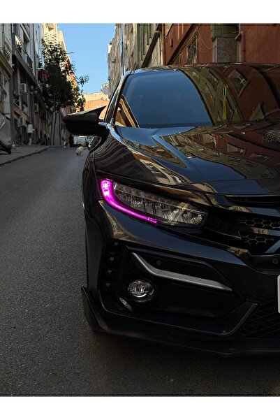 ARKT STİCKER Honda Civic (FC5) 2016-2021 Gündüz Led Sticker Set Mor