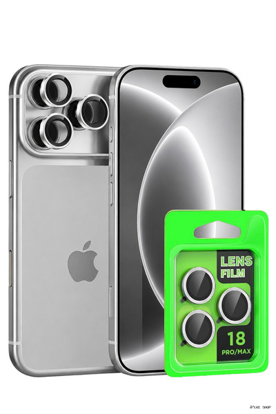 NewFace Ilkestor iPhone 18 Pro Max Raze Metal Camera Lens (200310) - Silver