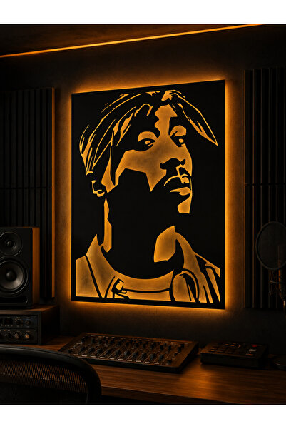 MODAT Nostaljik Tupac Temalı Ledli Tablo
