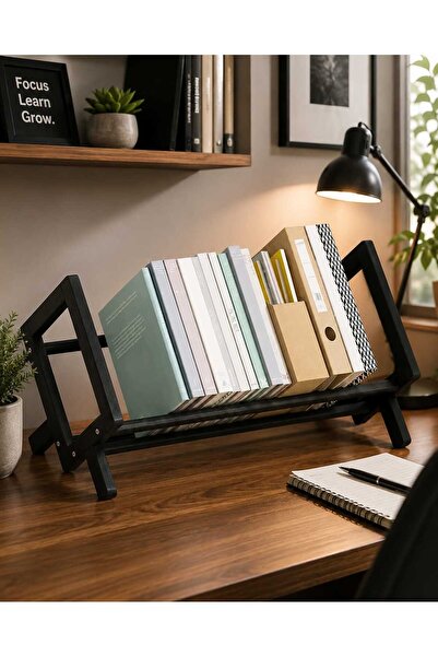 METALİZ YENİLİKÇİ TASARIMLAR Metal Masa Üstü Kitaplık Eğimli Kitap Düzenleyic...