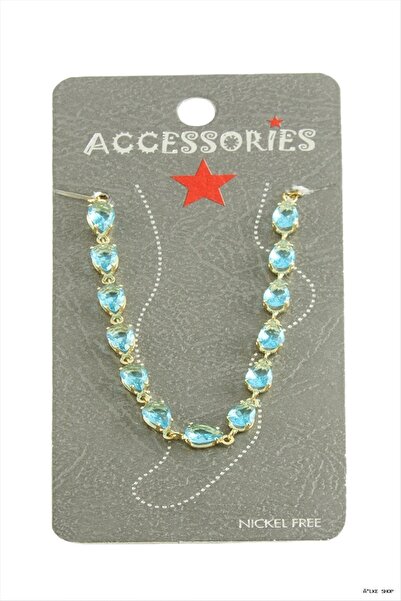 ZERO LAND Ilkestor Savoroski Zircon Stone (201600) Anklet Blue