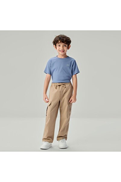 Giordano Kids' Relaxed Straight Twill Cargo Pants