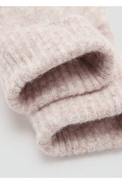 MANGO Kids Yün karışımlı örme eldivenler